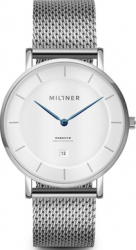 Ceas barbatesc Millner Regents Silver Argintiu 