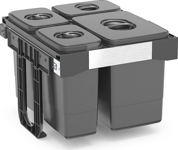 Cos de gunoi Free Jazz 45 incorporabil colectare selectiva 1 compartiment x 20 litri si 3x7 litri 