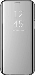 Husa de protectie Clear View pentru Xiaomi Redmi Note 9 flip cover Silver BBL2738