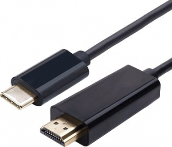 Cablu USB 3.1 Type C la HDMI 2.0 4K60Hz 1.8m negru HOPE R 