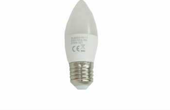 Bec Led Lumanare E27 model C37 6W50W 6400K lumina rece 