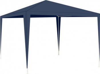 Cort pavilion de gradina 3 x 3m cu cadru metalic si polietilena albastru 