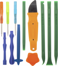 Set 12 in 1 instrumente pentru reparatie electronice telefoane iPhone tablete ceasuri multicolor SHO2155 