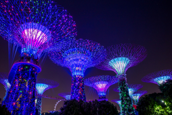 Fototapet de perete autoadeziv si lavabil Parc Singapore 3 220 x 135 cm 