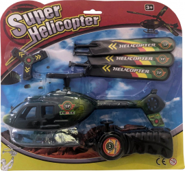 Set cu elicopter militar si lansator Super Helicopter SHO2841 
