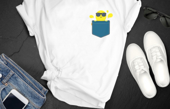 Tricou Personalizat Bumbac- Pocket PUG 2 