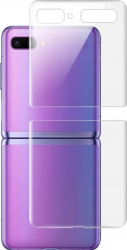 Folie de protectie Polimer dur Spate Soho compatibila cu Samsung Z Flip Transparenta SHO2094 