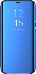 Husa de protectie Smart Clear View Cover pentru Samsung Galaxy A20S flip cover Albastru SHO2110 