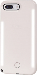 Husa cu lumini led pentru selfie compatibila cu iPhone 6 iPhone 6S Roz SHO2202 