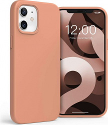 Husa de protectie din silicon soft pentru iPhone 12 Mini carcasa spate bumper Portocaliu BBL1971 