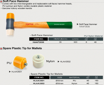 Ciocan plastic 300mm Toptul 