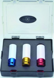 Set 3 tubulare impact 1/2inch jante aliaj 
