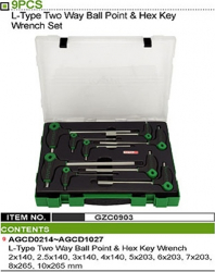 Set chei hexagonale maner in T 9 piese 