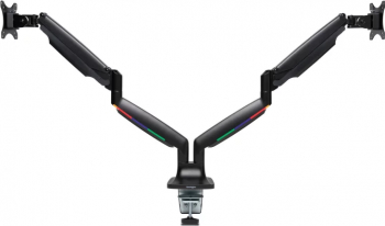 SUPORT de birou KENSINGTON pt 2 TV/monitor plat curbat diag. max 34 inch rotatie inclinare pivotare orizontala verticala totala max 9 Kg 