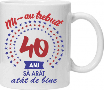 Cana personalizata cu textul mi-au trebuit CRD PRINT 330ml alba 