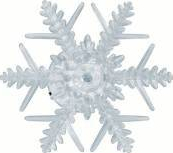 Fulg de zapada LED lumina alba 10 cm decor fereastra Craciun Home 