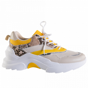 Pantofi sport dama Cartel Caty 38EU galben 
