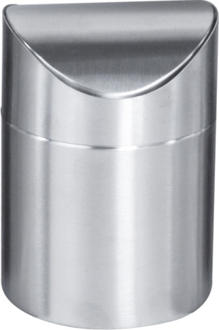 Cos pentru birou RAKI inox cu capac batant 1 25lt