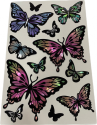 Sticker de perete 12 Fluturi 30 x 20 cm Multicolor JMB-SHO2928 