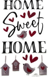 Sticker de perete Home Sweet Home Multicolor JMB-SHO2931 