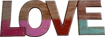 Sticker de perete LOVE 40 x 18 cm Multicolor JMB-SHO2925 