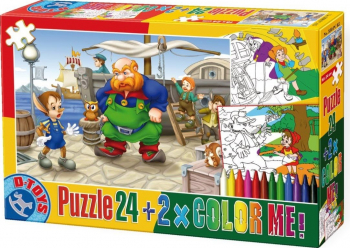 PUZZLE 24 COLOR ME BASME - 05 - PINOCHIO 