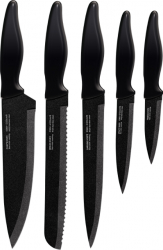 Cutite Smile SNS-3 loc magnetic din lemn set 5 buc Negru 