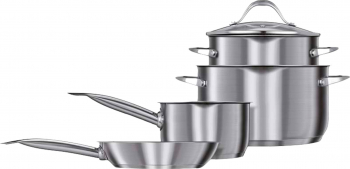 Set de oale Smile MGK-20 7 piese inductie Otel inoxidabil Argintiu 