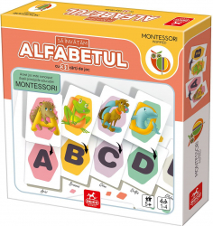 SA INVATAM - ALFABETUL CU ANIMALUTE - JOC EDUCATIV TIP MONTESSORI 