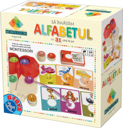 SA INVATAM - ALFABETUL - JOC EDUCATIV TIP MONTESSORI 