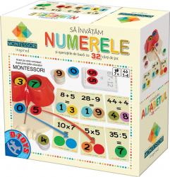 SA INVATAM - NUMERELE SI OPERATIILE DE BAZA - JOC EDUCATIC TIP MONTESSORI 