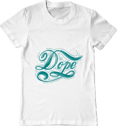 Tricou barbat Printado dope Bumbac Regular fit Alb L INTL 
