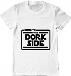 Tricou barbat Printado dork side Bumbac Regular fit Alb L INTL 