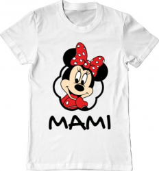 Tricou barbat Printado mouse mommy Bumbac Regular fit Alb 2XL INTL 