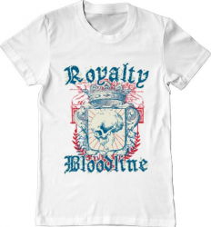 Tricou barbat Printado royalty bloodline Bumbac Regular fit Alb L INTL 