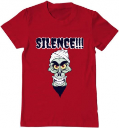 Tricou barbat Printado silence Bumbac Regular fit Rosu 3XL INTL 