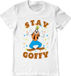 Tricou barbat Printado stay goofy Bumbac Regular fit Alb 3XL INTL 