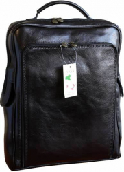 Rucsac dama din piele naturala vachetta negru FRD106 