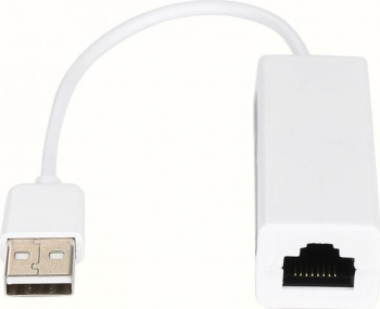 Cablu high quality SOHO Ethernet USB-A tata la RJ45 mama Alb VEX-SHO2981