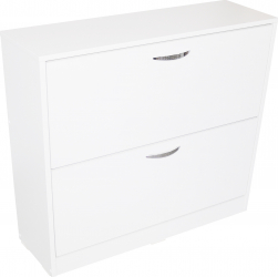 Pantofar 2 Usi Mare Alb 80 x 84 x 26 cm 