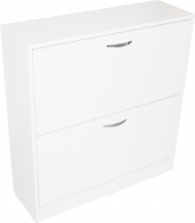 Pantofar 2 Usi Mic Alb 60 x 84 x 26 cm 