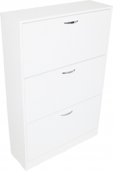 Pantofar 3 Usi Mic Alb 60 x 120 x 26 cm 