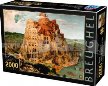 PUZZLE 2000 PIESE - PIETER BREUGHEL THE ELDER 1525-1569 THE TOWER OF BABEL 