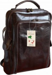 Rucsac dama din piele naturala vachetta maro FRD107B 