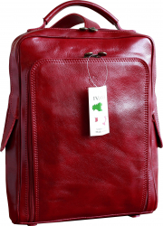 Rucsac dama din piele naturala vachetta rosu bordo FRD107D 