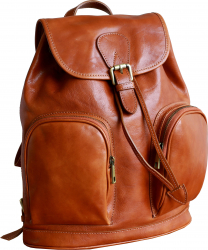 Rucsac barbati din piele naturala vachetta miere FRB108C 