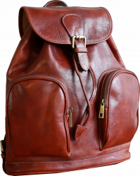 Rucsac dama din piele naturala vachetta coniac FRD108A 