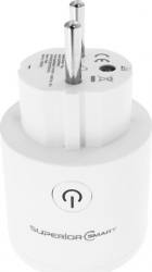Priza schuko inteligenta Smart Superior wireless 110-240V AC 16A 50/60 Hz alba 