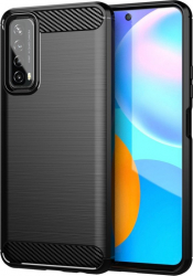 Husa de protectie cu insertii carbon pentru Huawei P Smart 2020 bumper Negru ATX-SHO3024 