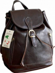 Rucsac dama din piele naturala vachetta maro FRD109B 